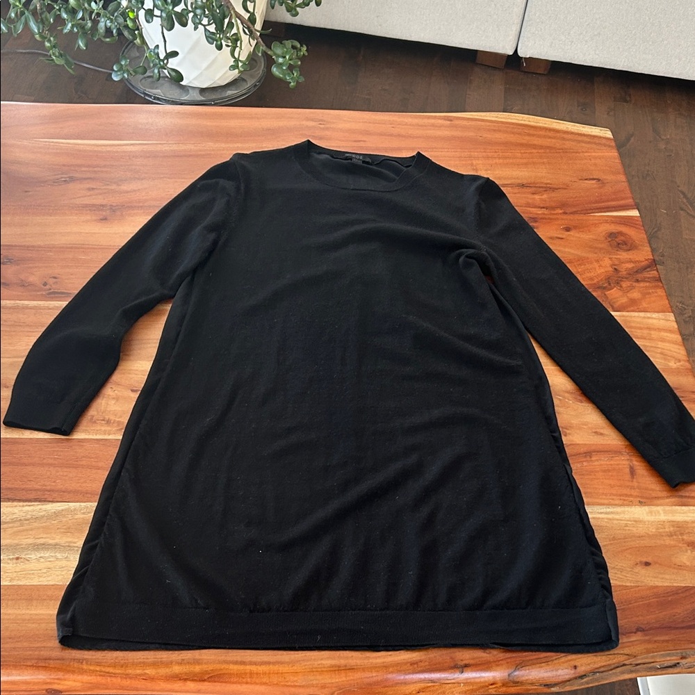COS Basic Black Dress Wool on front, Silk on the Back size women’s medium